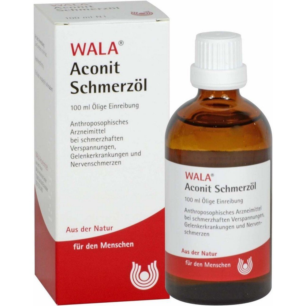 Wala Remedies Aconite Pain Oil,Wala-Heilmittel Aconit Schmerzöl 100ml