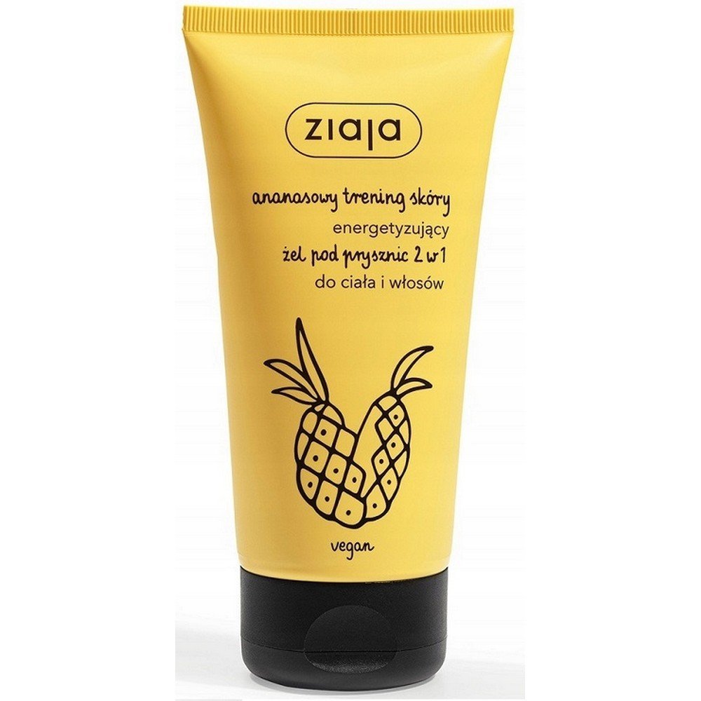Ziaja,Ziaja Pineapple Shower Gel 2in1 Body and Hair,Ziaja Ananasowy Żel Pod Prysznic 2w1 Ciało i Włosy