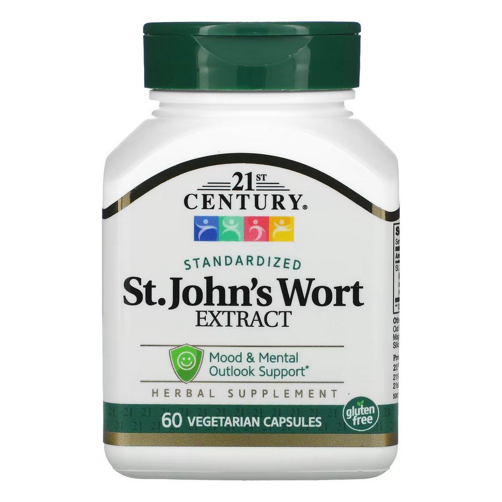21st Century, "St. John's Wort Extract, 60 Vegetarian Capsules",21st Century, "Johanniskraut-Extrakt, 60 Vegetarische Kapseln"