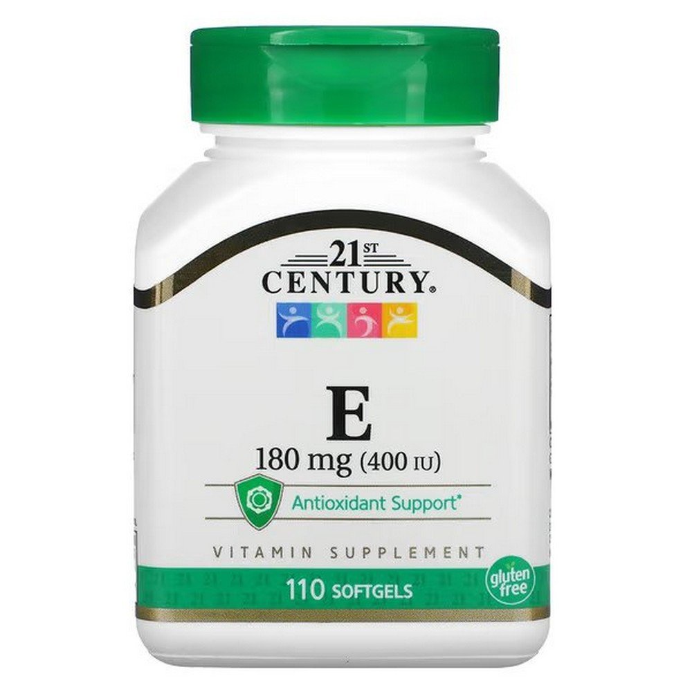 21st Century, Vitamin E, 180 mg (400 IE), 110 Softgels,21. Jahrhundert, Vitamin E, 180 mg (400 IE), 110 Kapseln