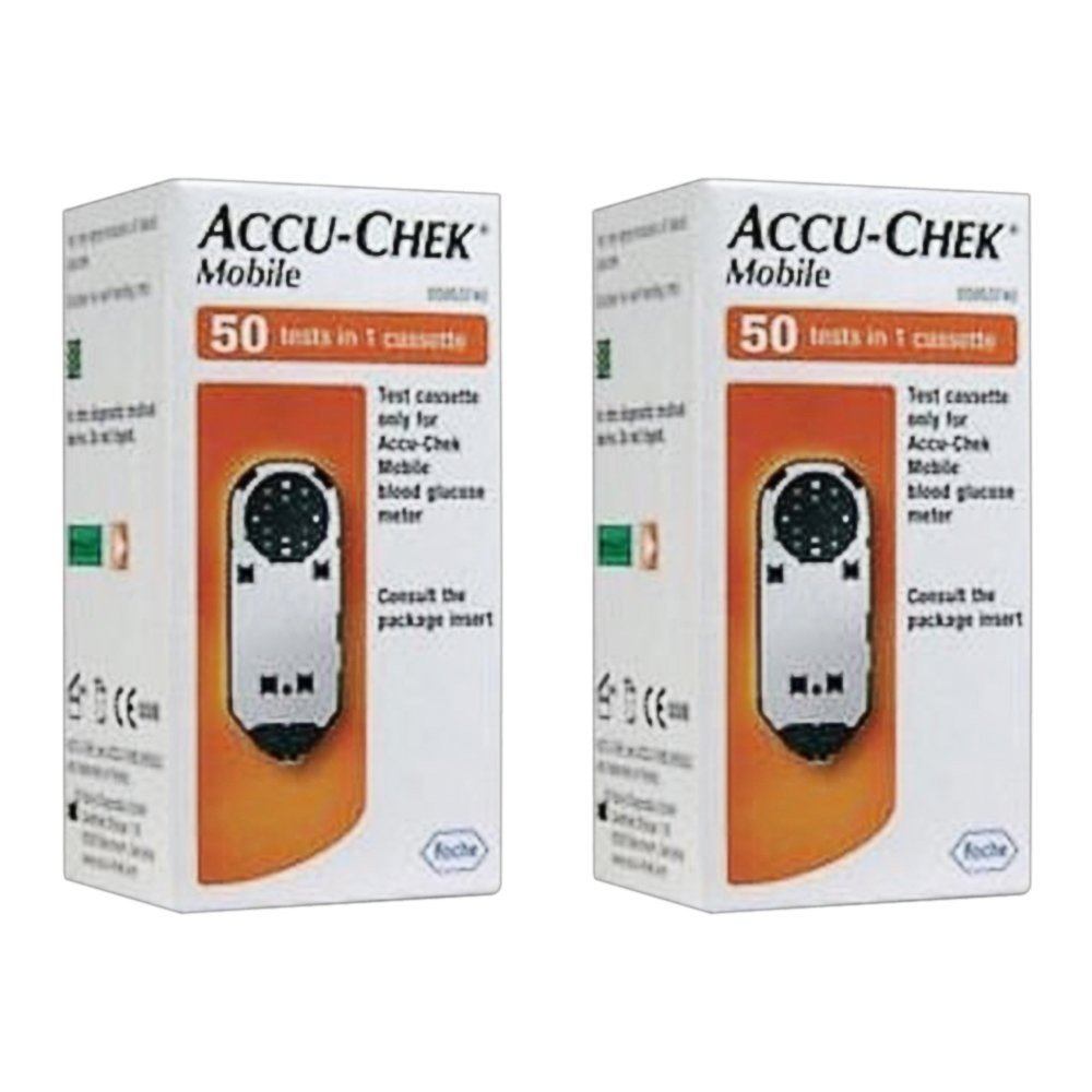 Accu-Chek Mobile test cassette 1 x 50 (2 packs),Accu-Chek Mobile Testkassette 1 x 50 (2 Packungen)