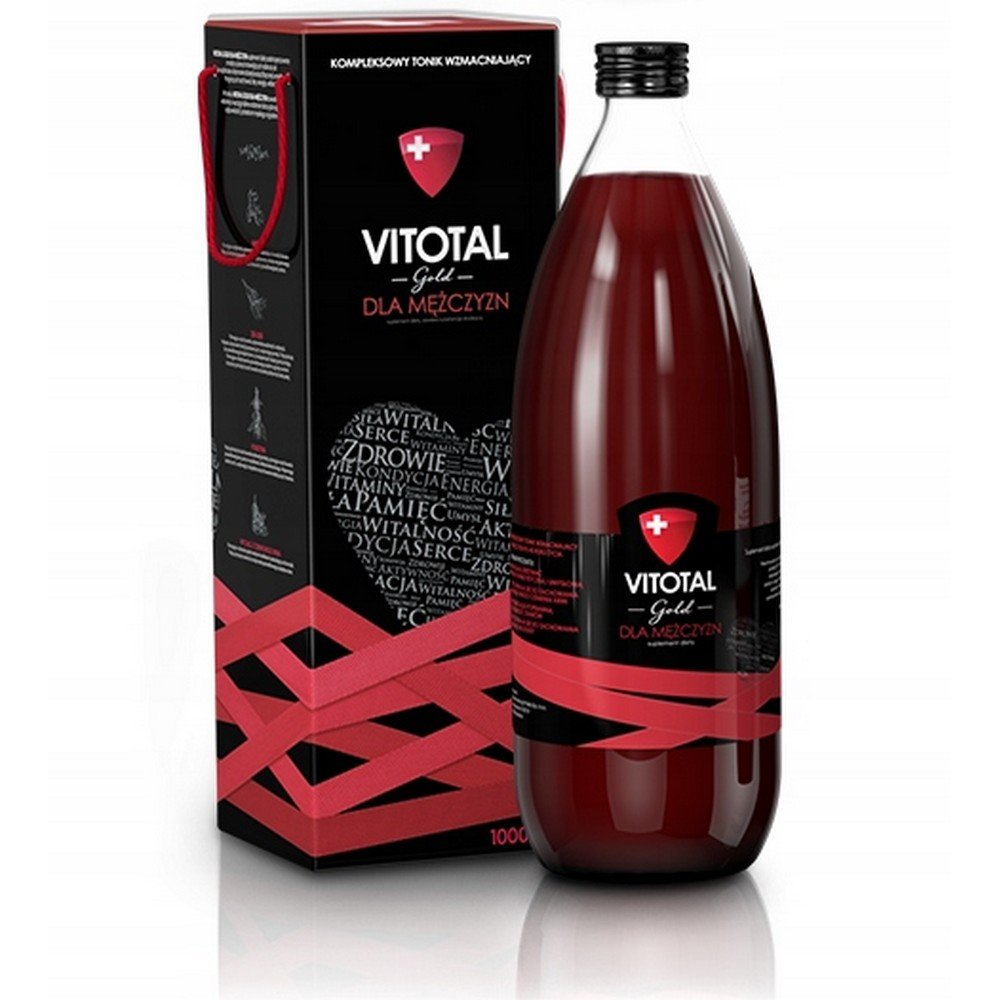 Aflofarm,Vitotal Gold dietary supplement for men Comprehensive strengthening tonic ,1000 ,ml,Vitotal Gold suplement diety dla mężczyzn Kompleksowy tonik wzmacniający ,1000,ml