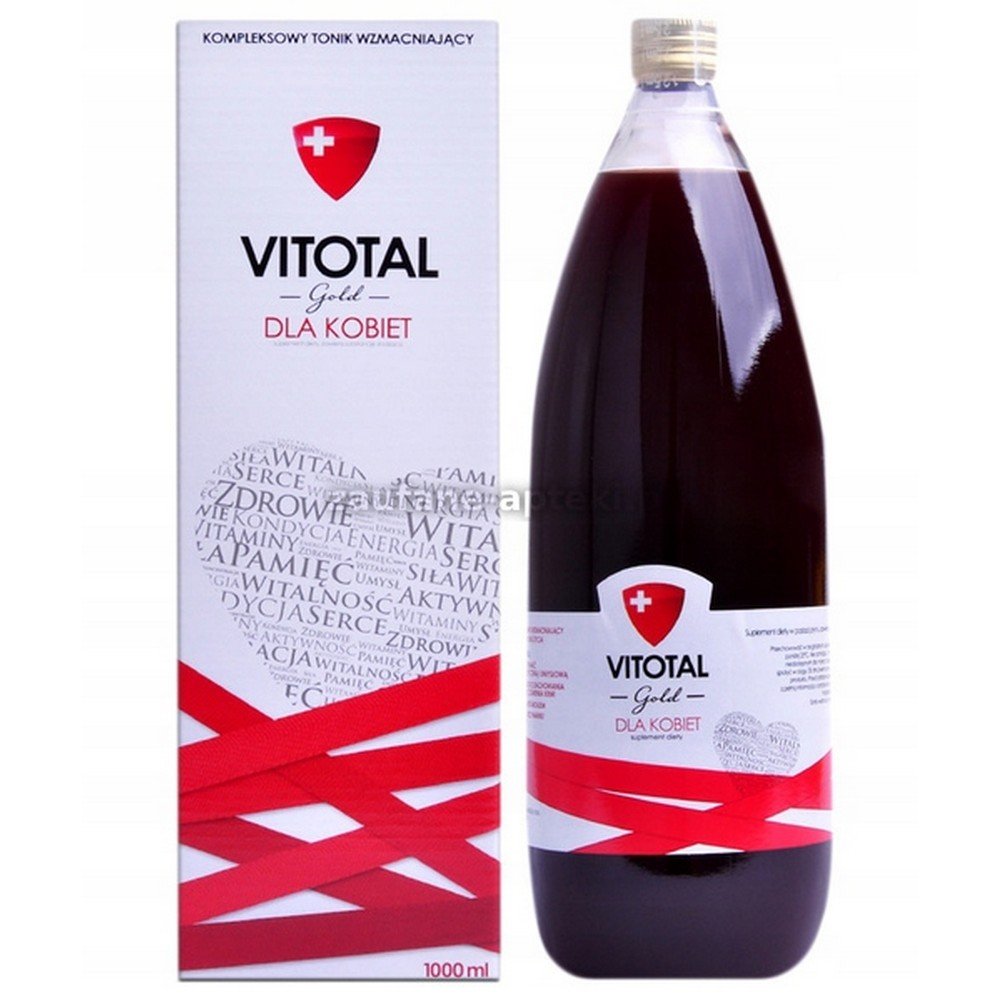 Aflofarm,Vitotal Gold dietary supplement for women Comprehensive strengthening tonic ,1000 ,ml,Vitotal Gold suplement diety dla kobiet Kompleksowy tonik wzmacniający ,1000,ml