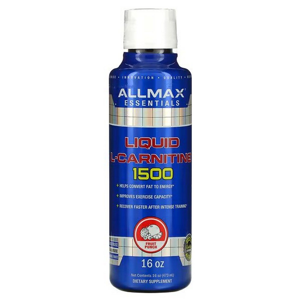 ALLMAX, Liquid L-Carnitine 1500, Fruit Punch, 16 oz (473 ml),ALLMAX, Flüssiges L-Carnitin 1500, Fruchtpunsch, 473 ml (16 oz.)