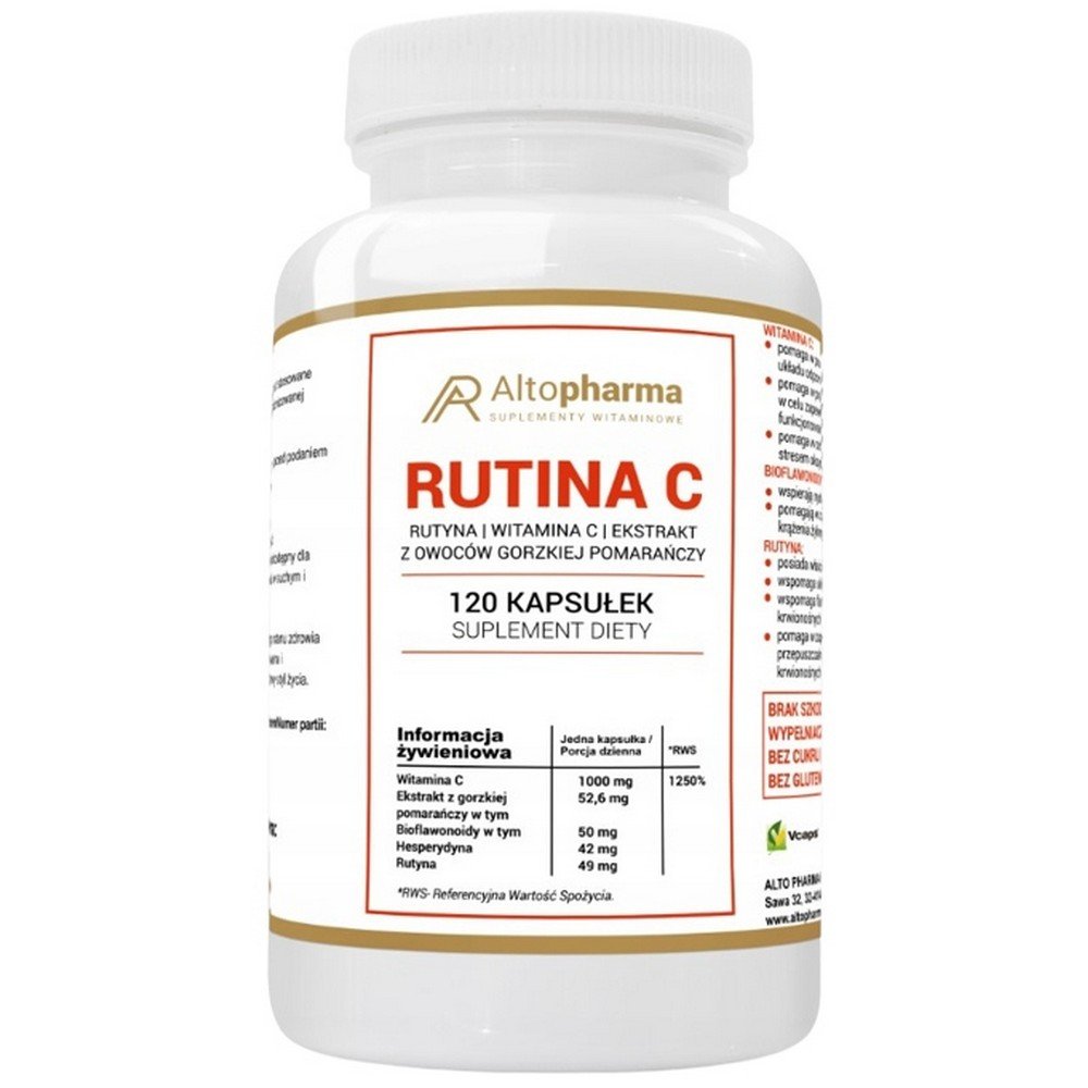 Alto Pharma,Rutina C dietary supplement, vitamin C, 120 pcs.Rutina C suplement diety, witamina C, 120 szt.