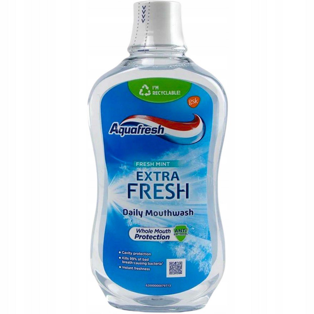 SmithKline Beecham,Aquafresh mouthwash 500 ml,Płyn do płukania ust Aquafresh 500 ml