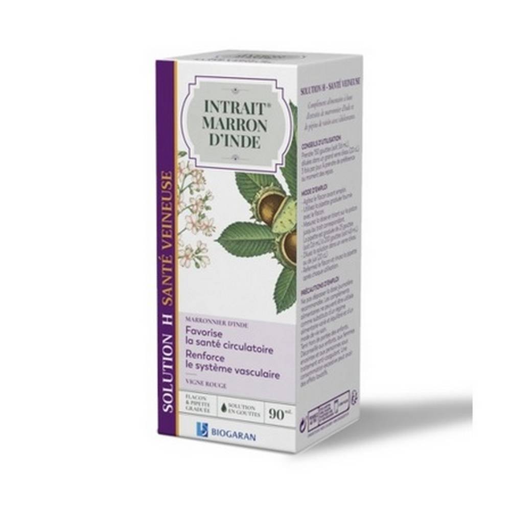 Biogaran intrait Horse Chestnut H, 90 ml, Biogaran intrait Marron d'Inde H