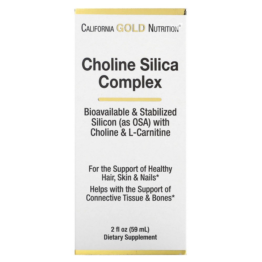 California Gold Nutrition, Choline Silica Complex, 2 fl oz (59 ml),California Gold Nutrition, Choline Silica Complex, bioverfügbare Kollagen-Unterstützung, 59 ml (2 fl. oz.)