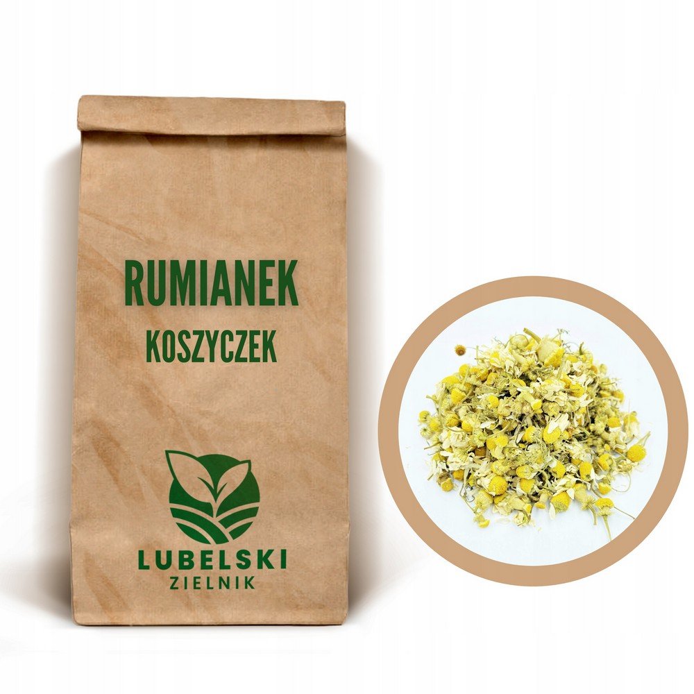 CHAMOMILE FLOWER BASKET 500 G - LUBLIN HERBARIAN,KOSZ Z KWIATAMI RUMIANKU 500 G - LUBELSKI ZIELNIK