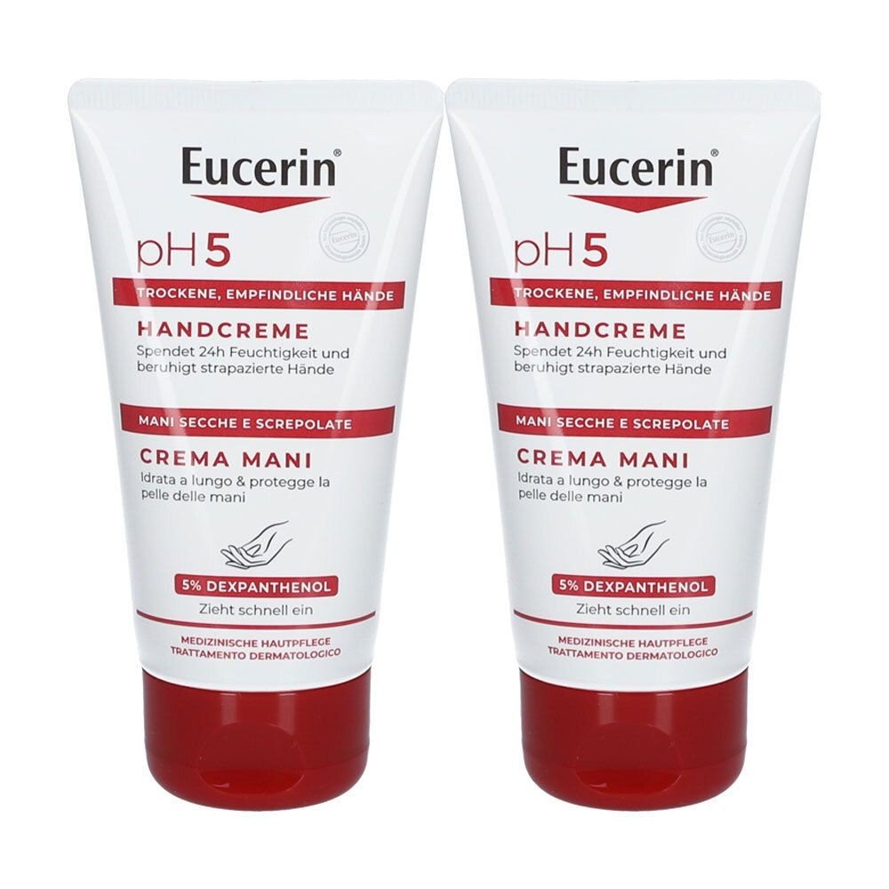 Eucerin pH5 hand cream 2x75 ml emulsion,Eucerin pH5 Handcreme 2x75 ml Emulsion