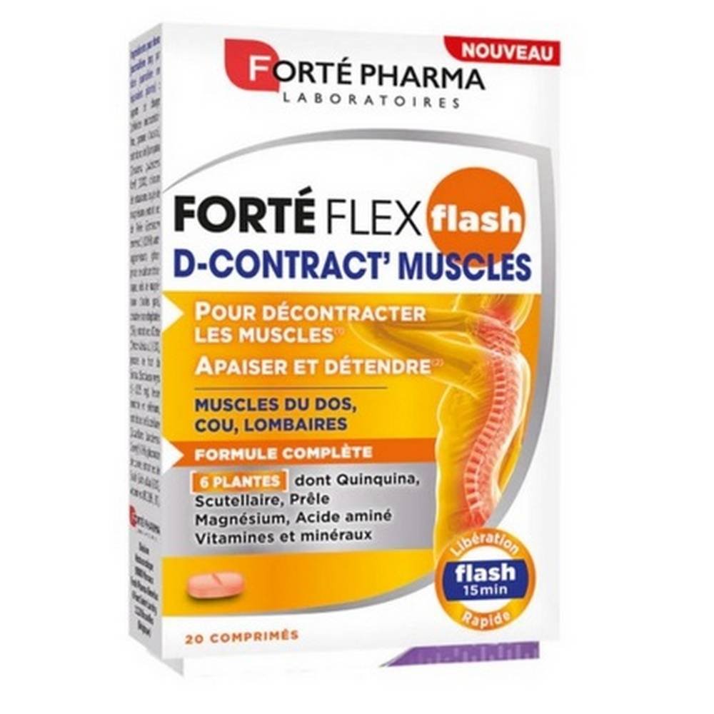 Forté Pharma Forté Flex Flash D-Contract Muscles, 20
