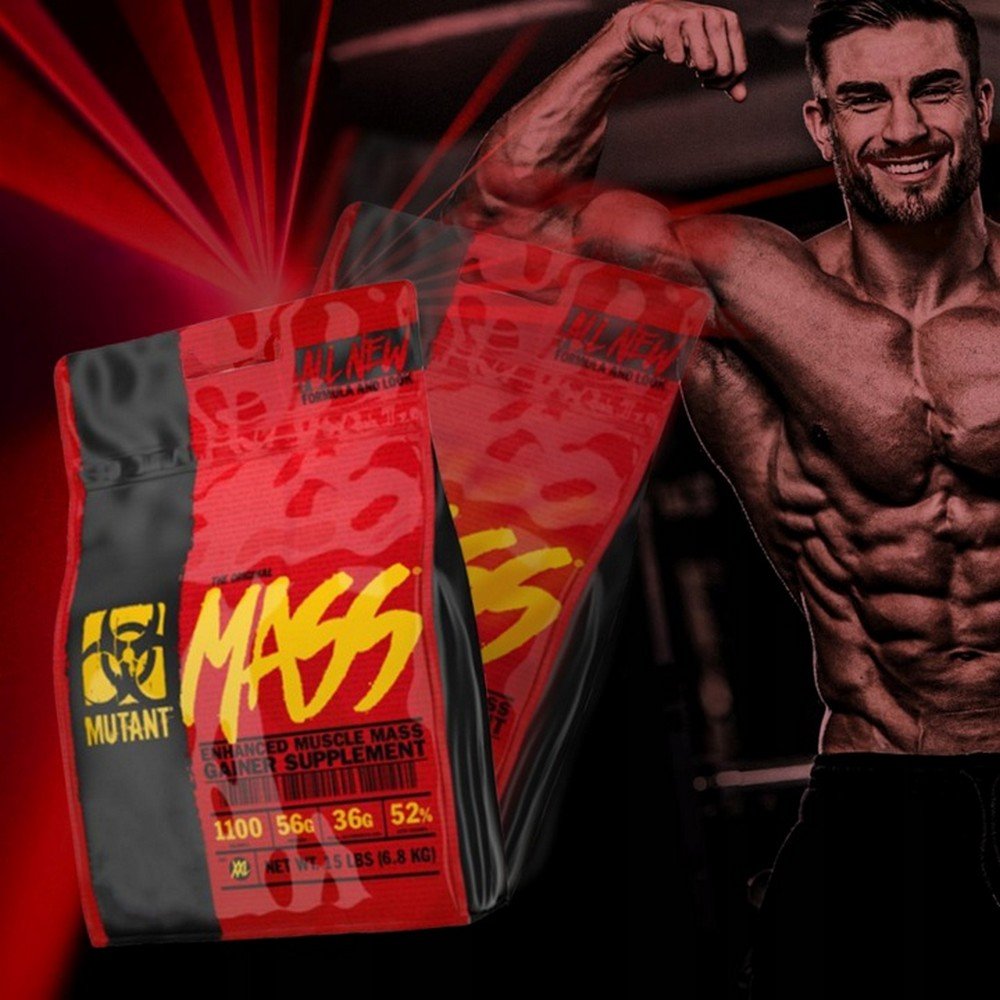 Gainer vanilla powder Mutant 6800 g 6800 ml,Gainer waniliowy w proszku Mutant 6800 g 6800 ml