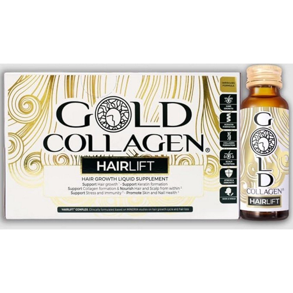 Gold Collagen Hairlift (10 fl),Złoty kolagenowy lifting włosów  (10 fl),lMONTEFARMACO OTC
