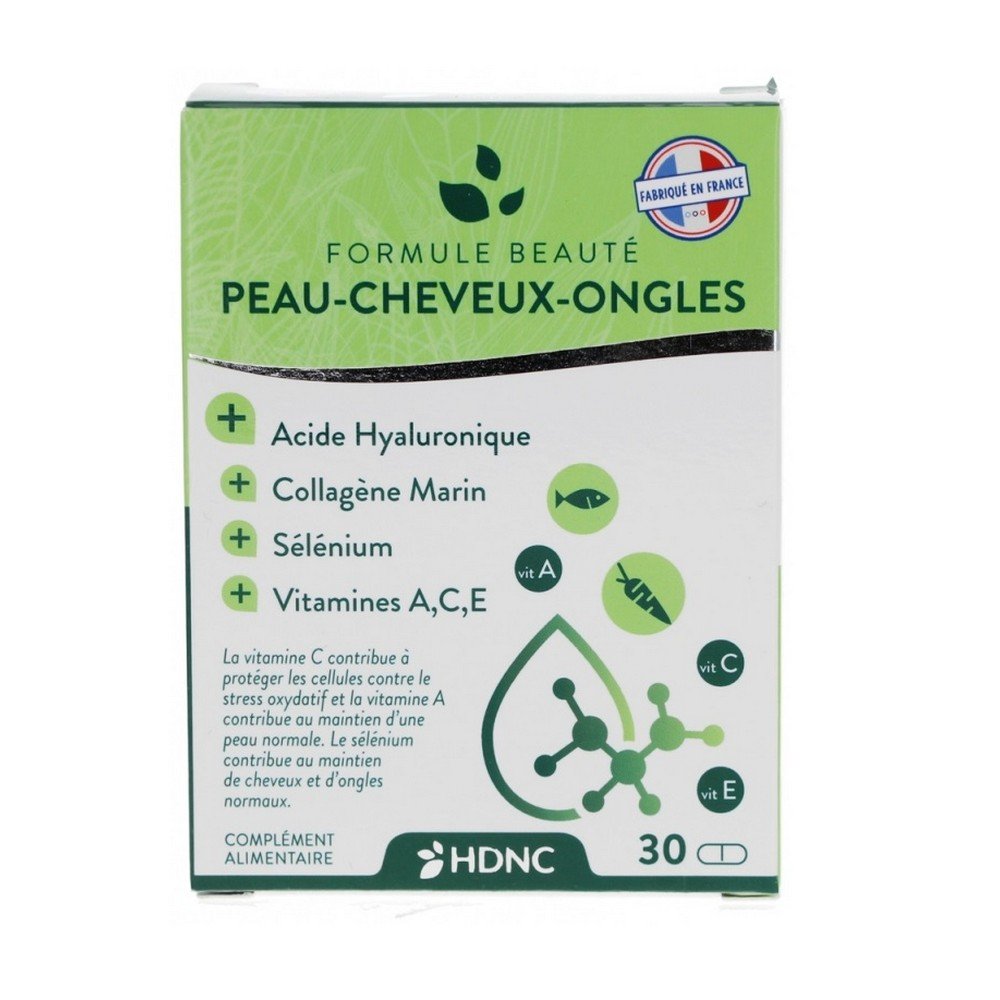 HDNC FORMULA BEAUTY SKIN NAILS HAIR 30 TABLETS, PEAU ONGLES CHEVEUX 30 COMPRIMES