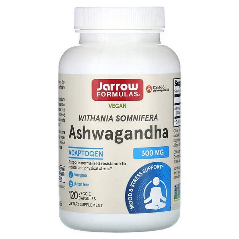 Jarrow Formulas, Ashwagandha, 300 mg, 120 Vegetable Capsules,Jarrow Formulas, Ashwagandha, 300 mg, 120 pflanzliche Kapseln