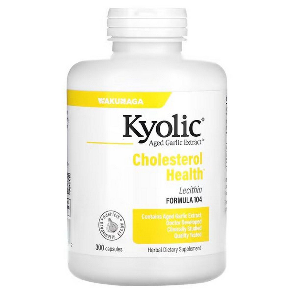 Kyolic, Aged Garlic Extract with Lecithin, Cholesterol Formula 104, cholesterol formula 104, 300 capsules,Kyolic, Aged Garlic Extract with Lecithin, Cholesterol Formula 104, Cholesterol-Formel 104, 300 Kapseln