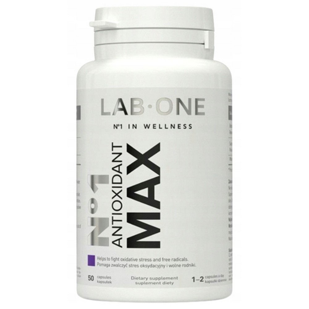 Lab One,ANTIOXIDANT MAX dietary supplement resveratrol,50 ,pcs,ANTIOXIDANT MAX suplement diety resweratrol, 50 szt.