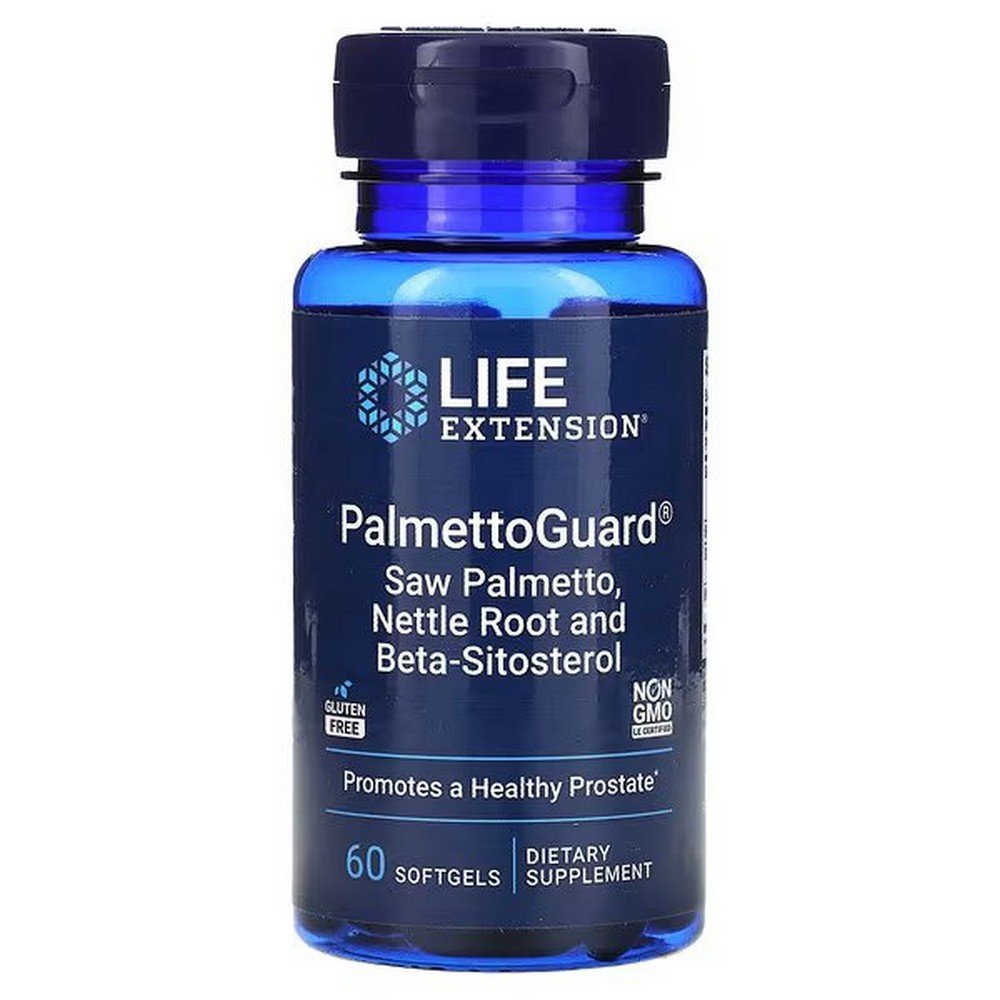 Life Extension, PalmettoGuard Saw Palmetto/Nettle Root with Beta-Sitosterol, Saw Palmetto Berry, 60 soft capsules,Life Extension, PalmettoGuard Saw Palmetto/Nettle Root with Beta-Sitosterol, Sägepalmenbeere, 60 Weichkapseln