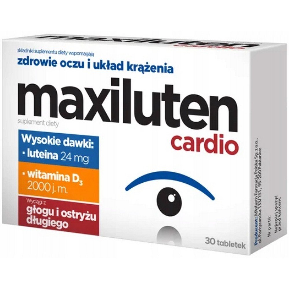 Aflofarm,Maxiluten Cardio 30 tablets,Maxiluten Cardio 30 tabletek