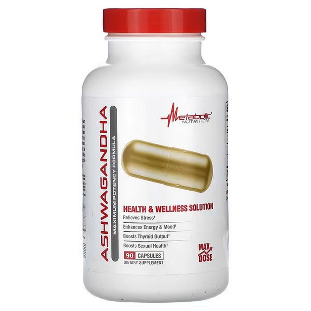 Metabolic Nutrition, Ashwagandha, 90 capsules,Metabolic Nutrition, Ashwagandha, 90 Kapseln