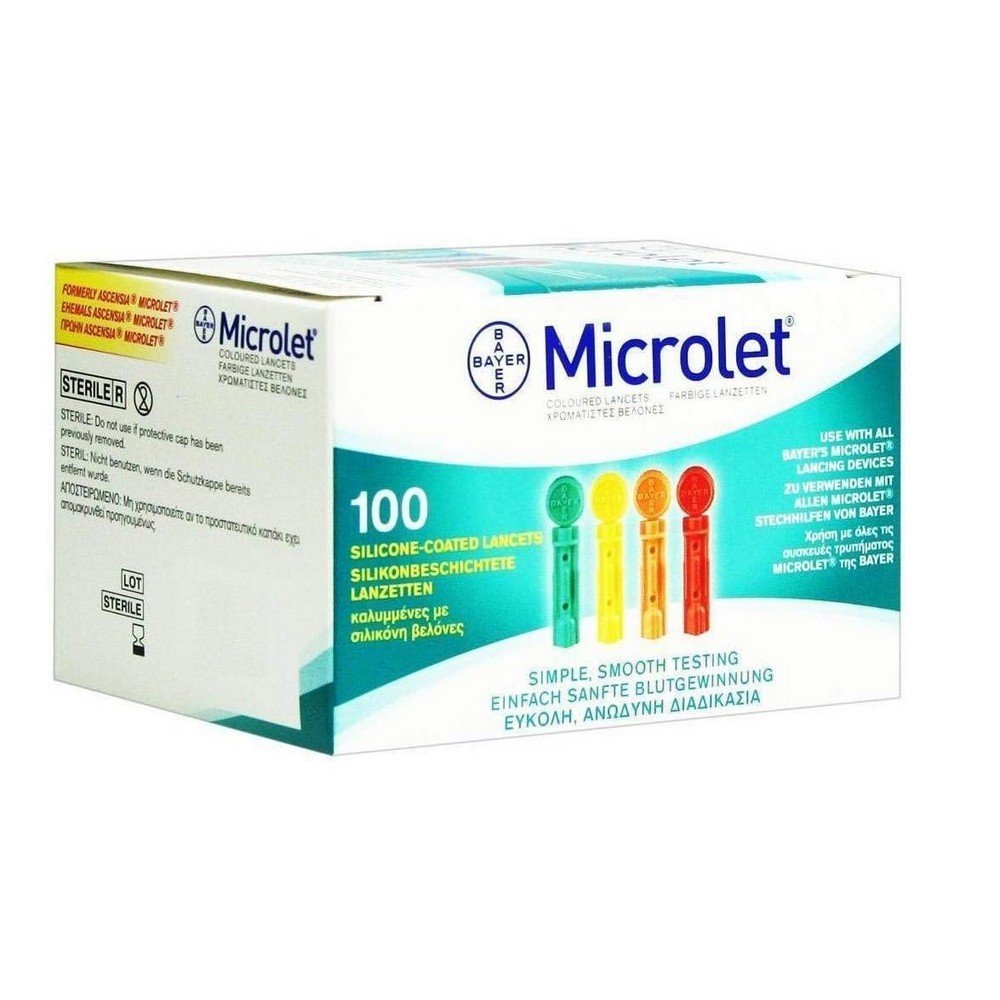 Bayer Microlet Lanzetten 100 stk, Lanzetten 100 Stk