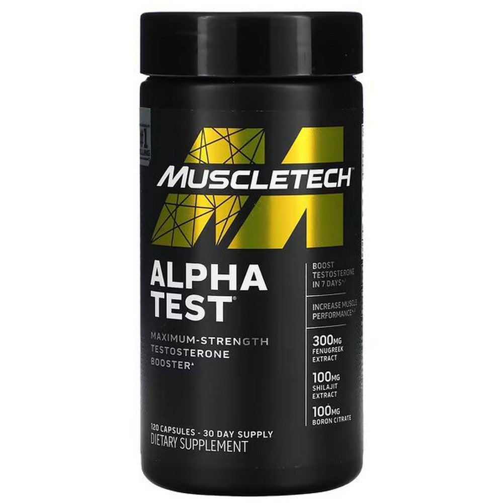 MuscleTech, Alpha Test, 120 capsules,MuscleTech, Alpha Test, 120 Kapseln