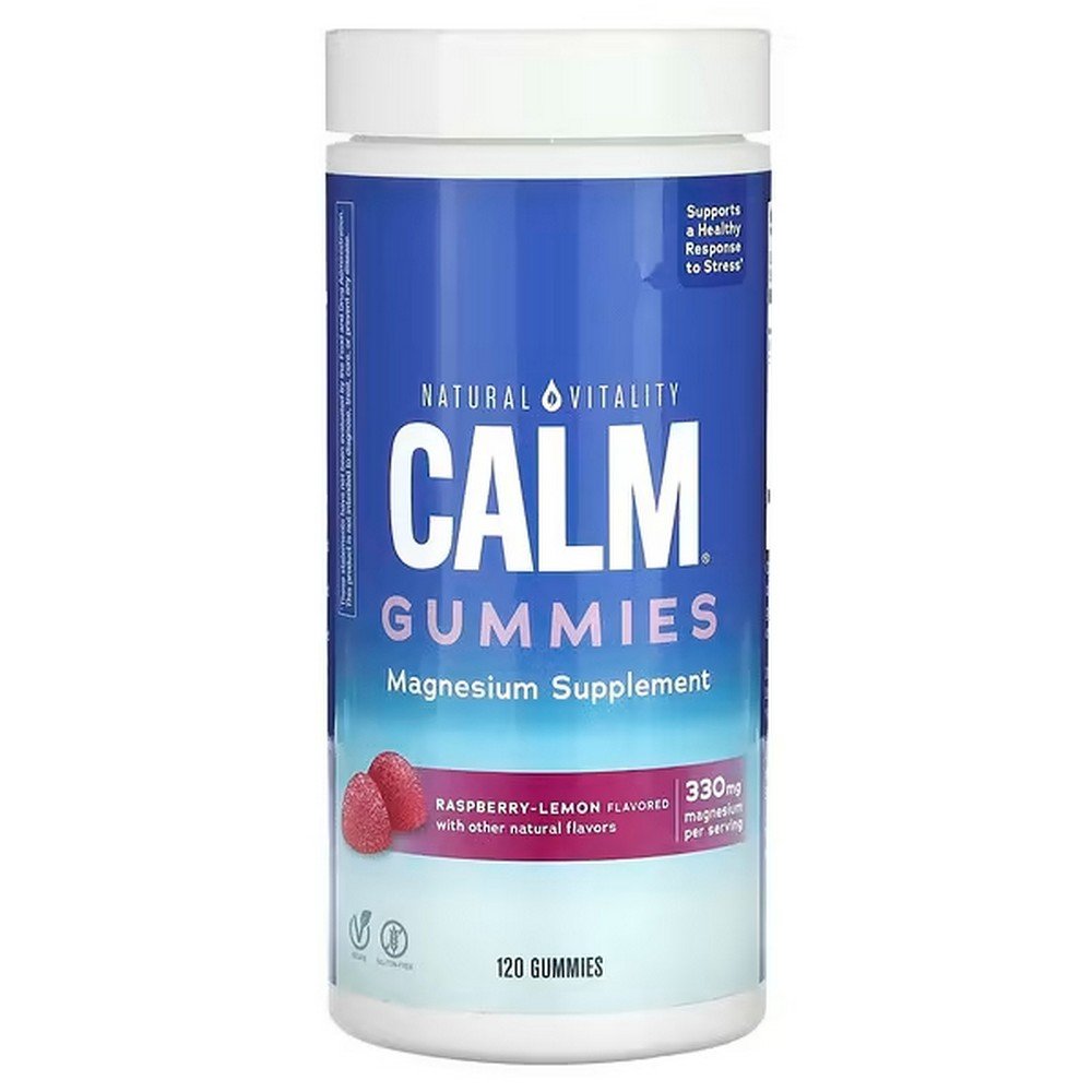 Natural Vitality, CALM, The Anti-Stress Gummies, raspberry-lemon flavor, 120 gummies,Natural Vitality, CALM, The Anti-Stress Gummies, Anti-Stress-Fruchtgummis, Himbeer-Zitrone-Geschmack, 120 Fruchtgummis