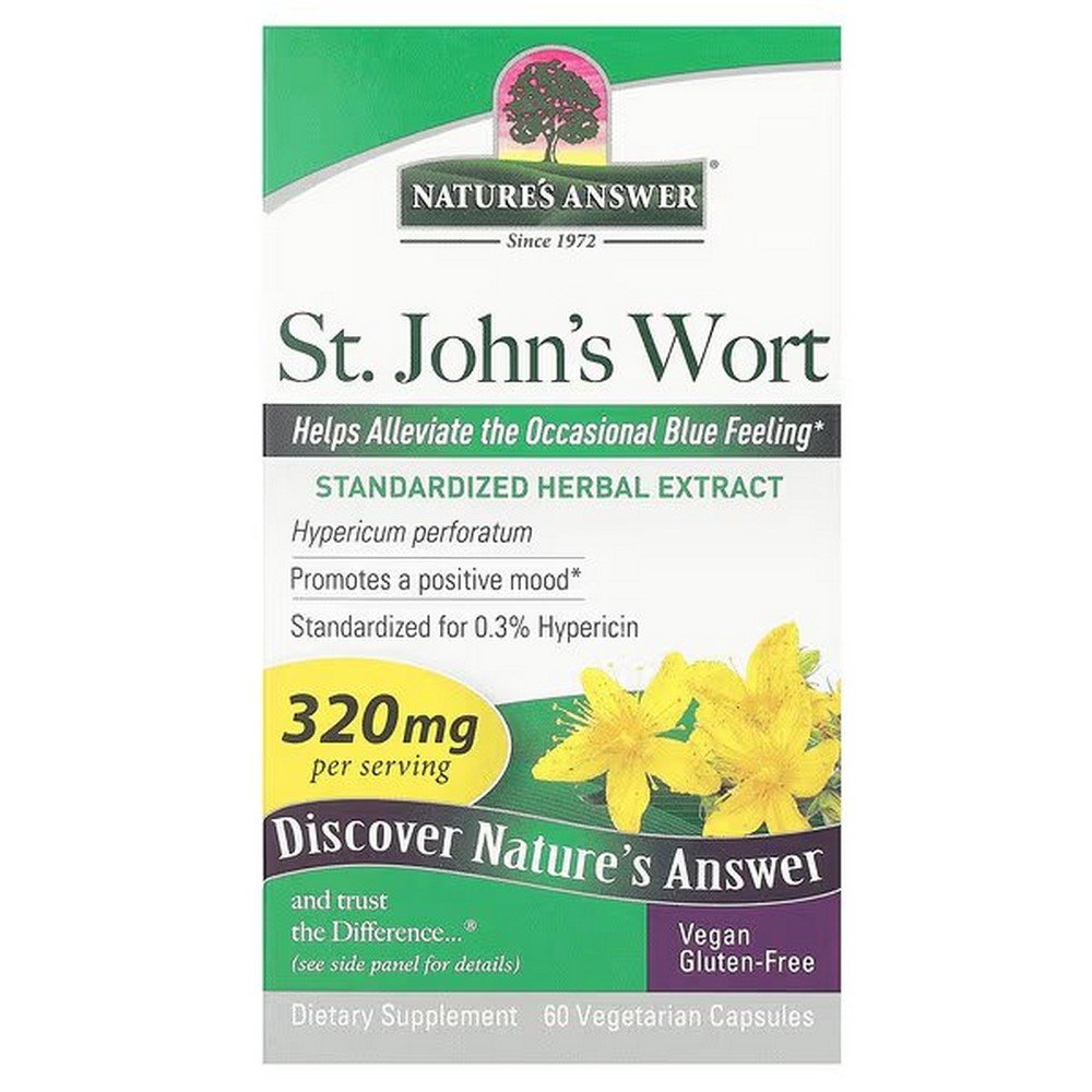 Nature's Answer, St. John's Wort, 320 mg, 60 vegetable capsules,Nature's Answer, Johanniskraut, 320 mg, 60 pflanzliche Kapseln