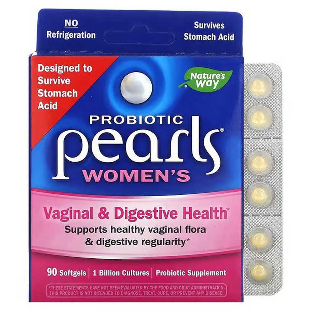Nature's Way, Probiotic Pearls for Women, Vaginal and Digestive Health, 90 Softgels,Nature's Way, Probiotische Perlen für Frauen, Vaginal- und Verdauungsgesundheit, 90 Weichkapseln
