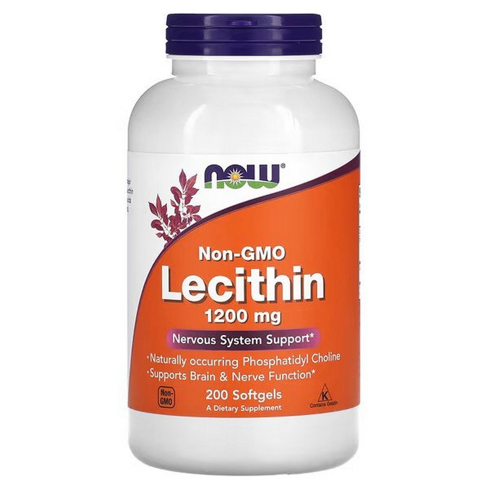 NOW Foods, Non-GMO Lecithin, 1,200 mg, 200 Softgels,NOW Foods, GMO-freies Lecithin, 1.200 mg, 200 Weichkapseln