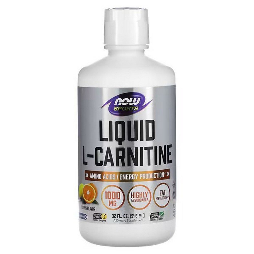 NOW Foods, Sports, Liquid L-Carnitine, Liquid L-Carnitine, Citrus, 1,000 mg, 32 fl. oz. (946 ml),NOW Foods, Sports, Liquid L-Carnitine, Flüssiges L-Carnitin, Zitrus, 1.000 mg, 946 ml (32 fl. oz.)