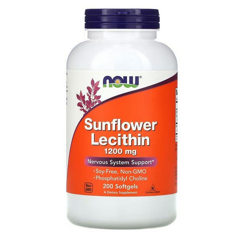 NOW Foods, Sunflower Lecithin, 1,200 mg, 200 Softgels,NOW Foods, Sunflower Lecithin, Sonnenblumenlecithin, 1.200 mg, 200 Weichkapseln
