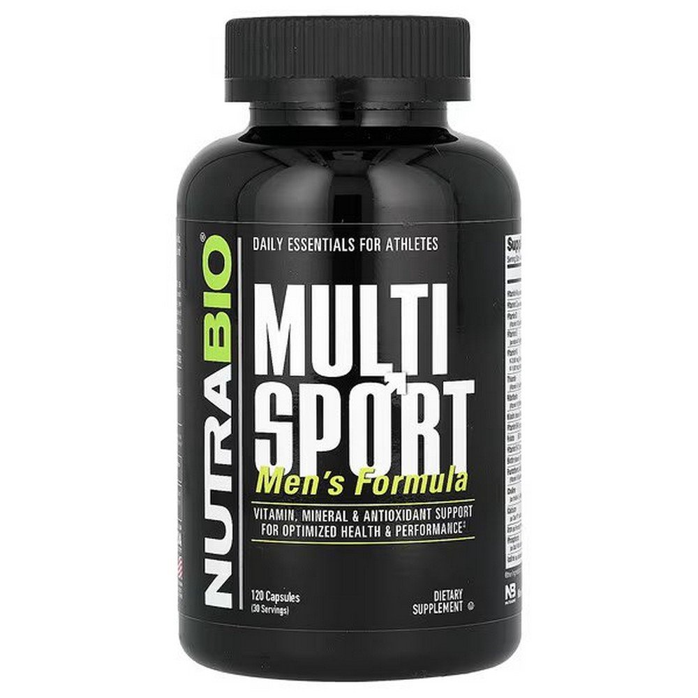 NutraBio, MultiSport Men's Formula, Multisport Formula for Men, 120 Capsules,NutraBio, MultiSport Men‘s Formula, Multisport-Formel für Männer, 120 Kapseln