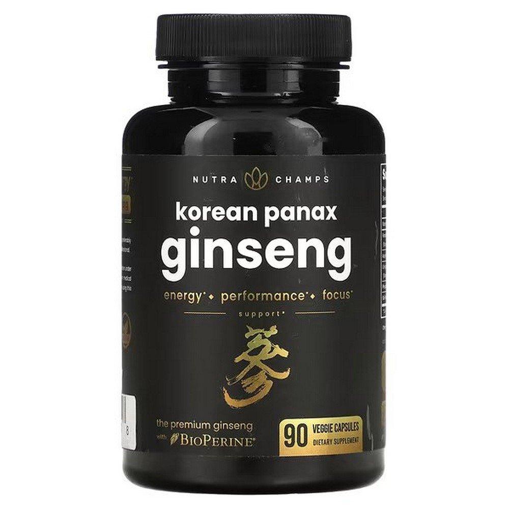 NutraChamps, Korean Panax Ginseng, 90 Veggie Capsules,NutraChamps, Korean Panax Ginseng, 90 Veggie Capsules