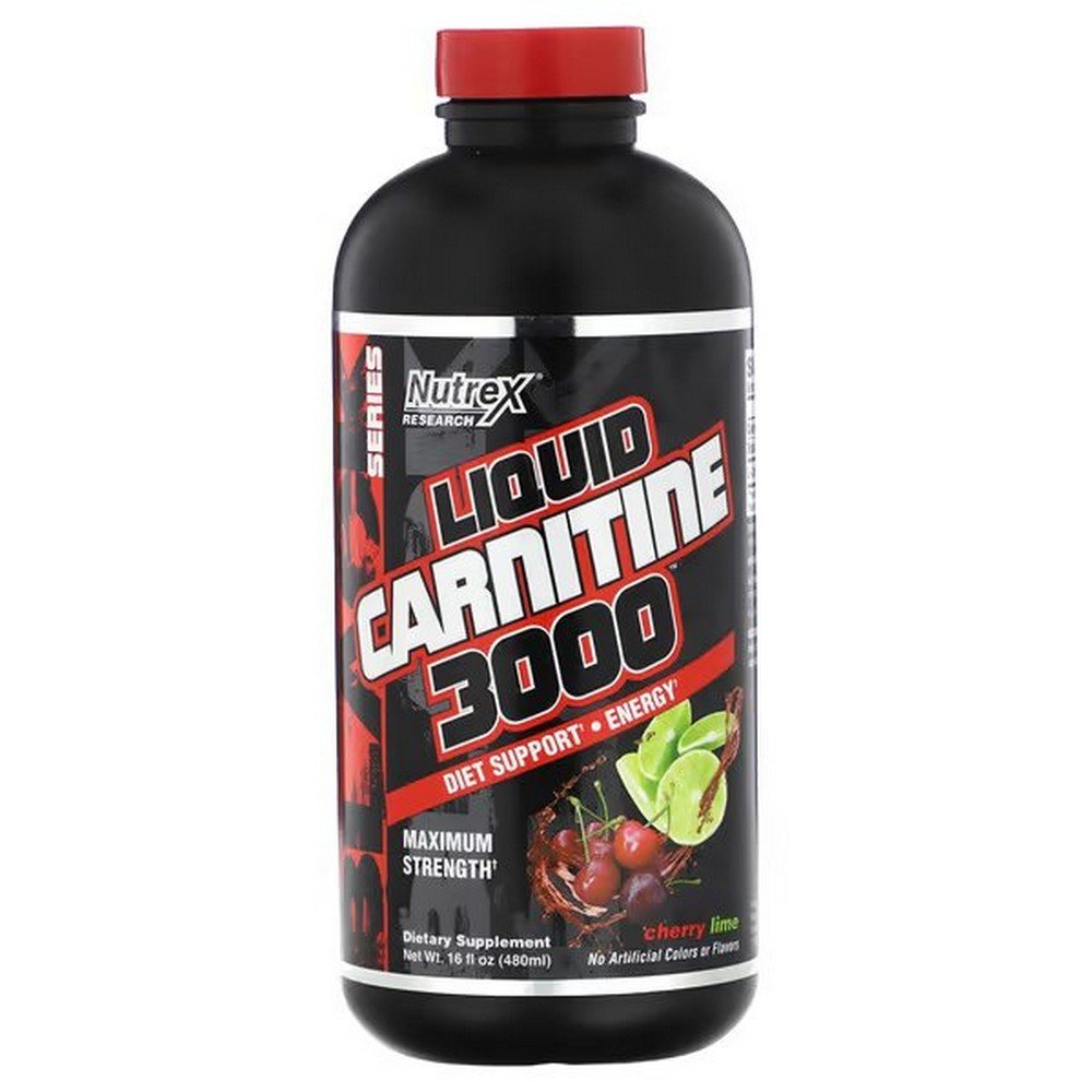 Nutrex Research, Black Series, Liquid Carnitine 3000, Cherry-Lime, 480 ml (16 fl. oz.),Nutrex Research, Black Series, Liquid Carnitine 3000, Cherry-Limette, 480 ml (16 fl. oz.)
