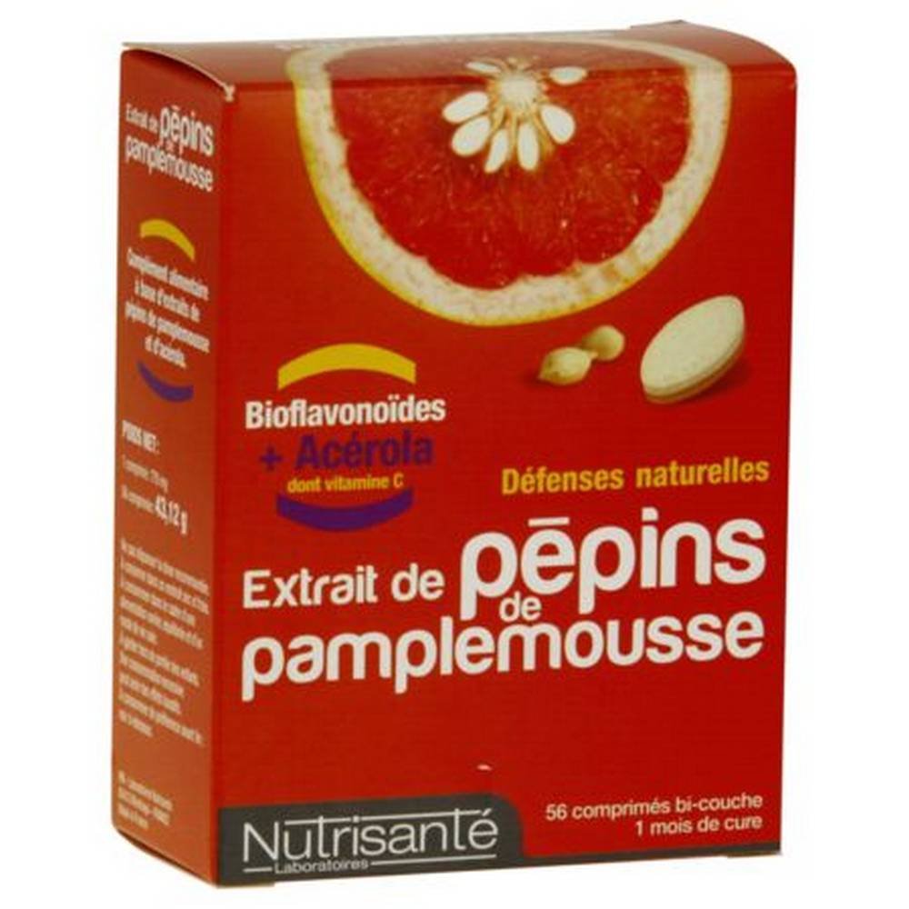 Nutrisante extrait pepin's grapefruit mousse, 56, Nutrisante extrait pepins pamplemousse