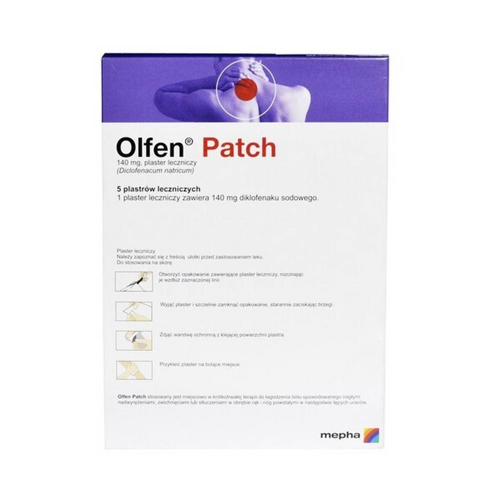 Teva Pharmaceutical Industries Ltd,Olfen Patch 5 medicinal patches,Olfen Patch 5 plastrów leczniczych