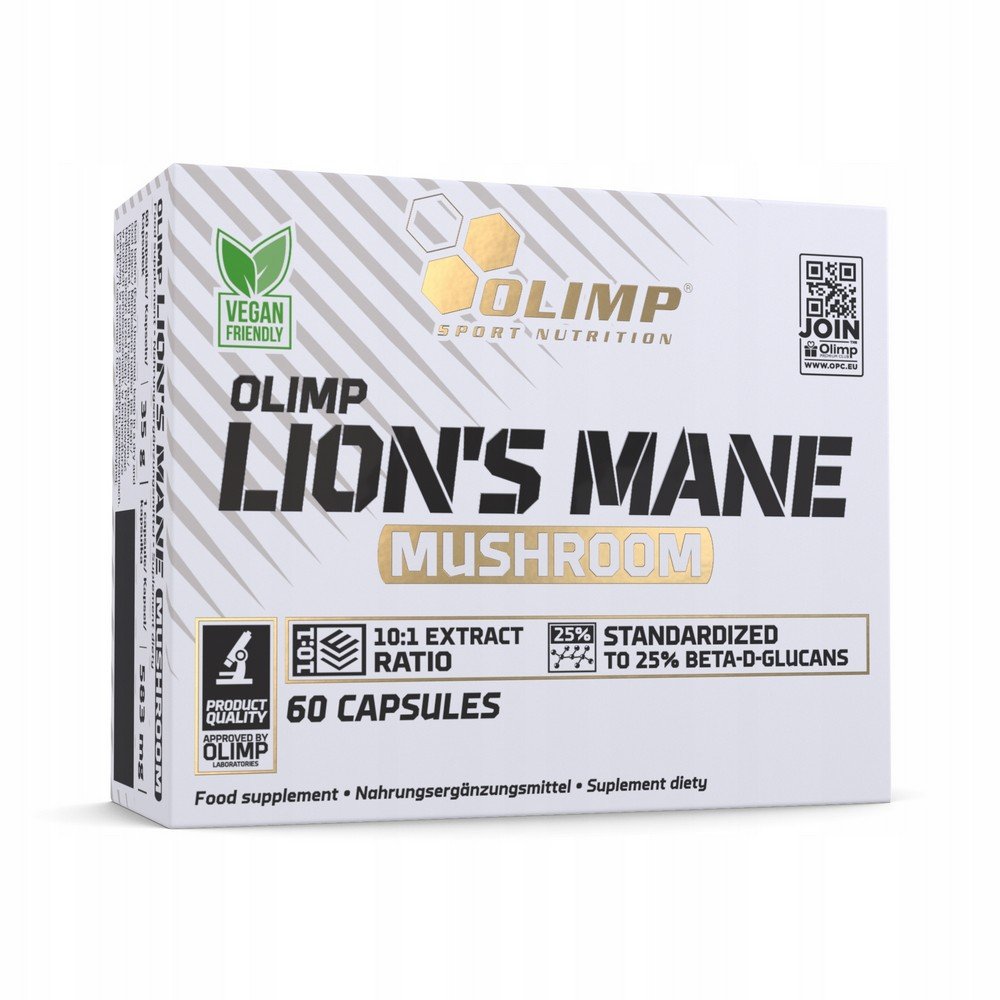 Olimp Sport Nutrition LION'S MANE MUSHROOM 60 Caps,Olimp Sport Nutrition GRZYB LWI GRZYBY 60 Kaps