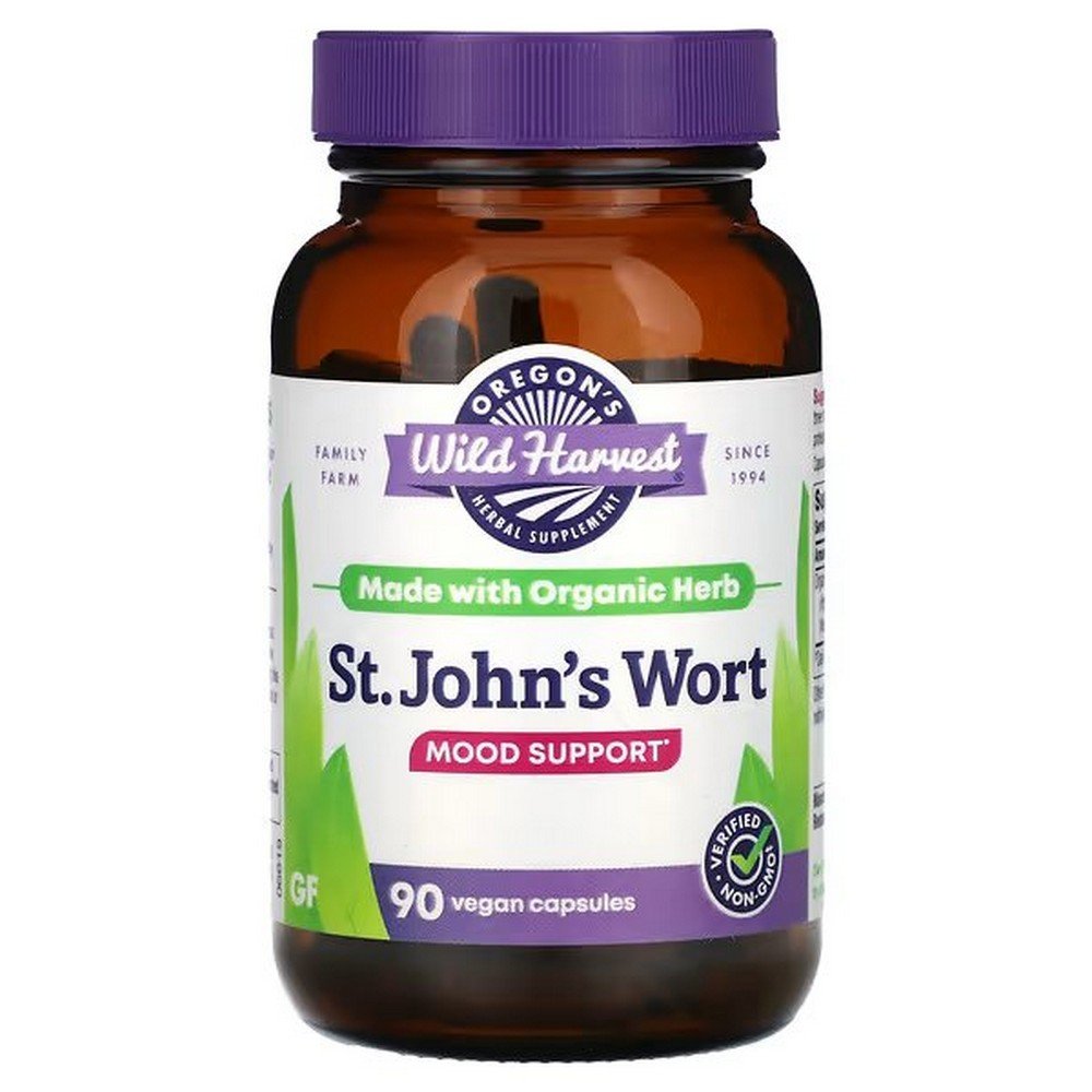 Oregon's Wild Harvest, St. John's Wort, 90 Non-GMO Vegetarian Capsules,Oregons Wild Harvest, Johanniskraut, 90 gentechnikfreie vegetarische Kapseln