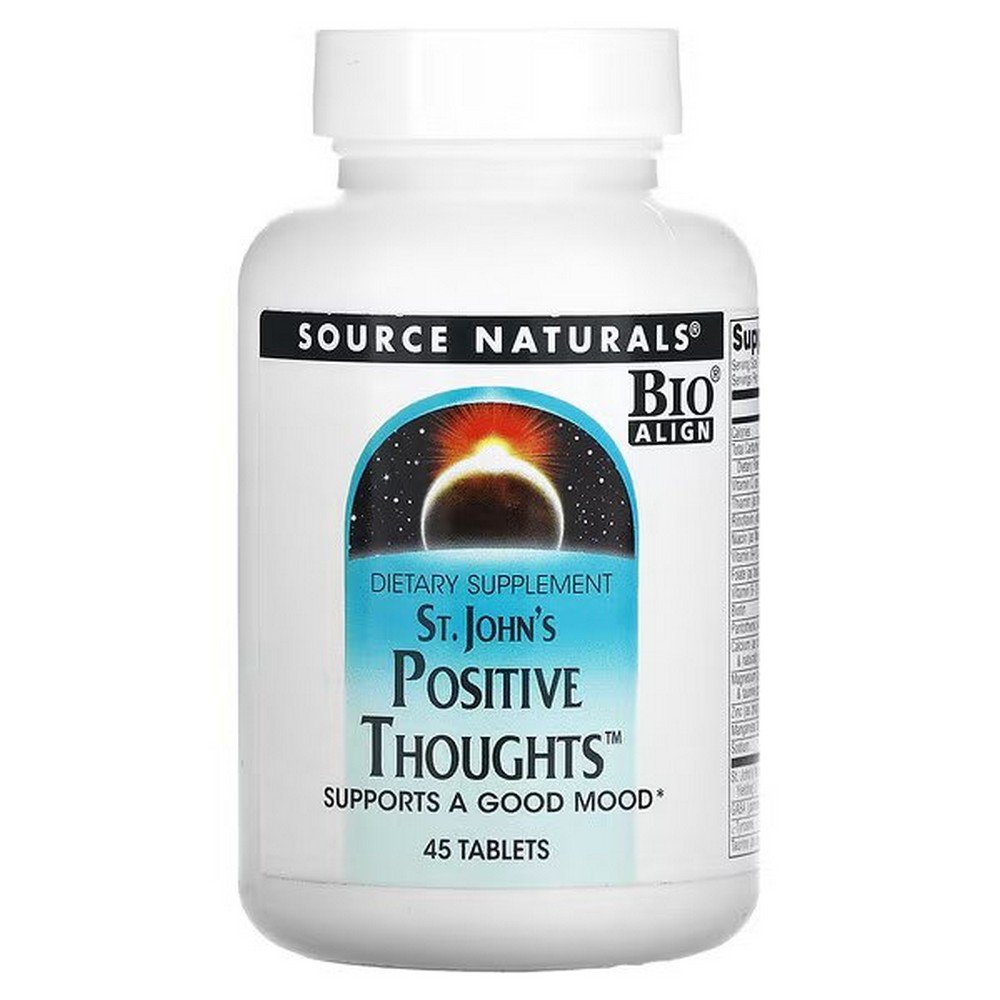 Source Naturals, St. John's Positive Thoughts, 45 Tablets,Source Naturals, St. John's Positive Thoughts, 45 Tabletten