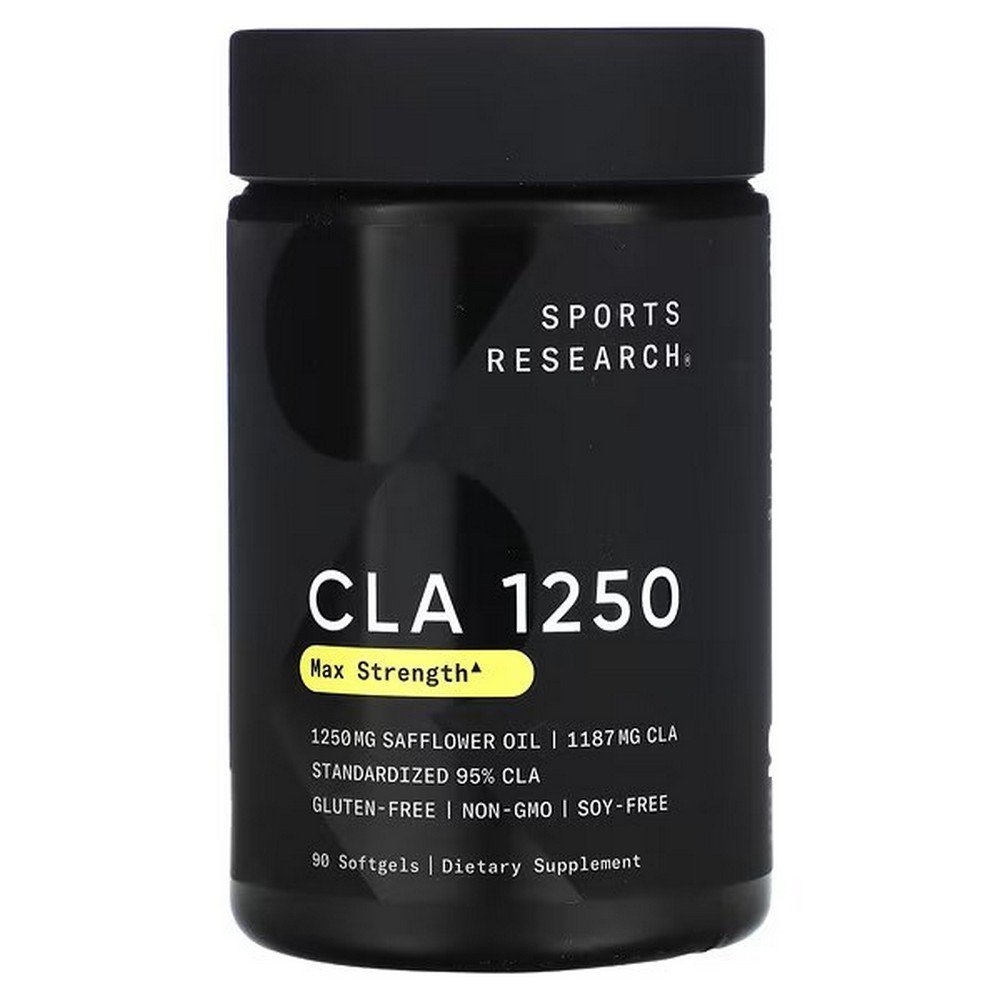 Sports Research, CLA 1250, Max Strength, 1,250 mg, 90 Softgels,Sports Research, CLA 1250, maximale Wirksamkeit, 1.250 mg, 90 Weichkapseln
