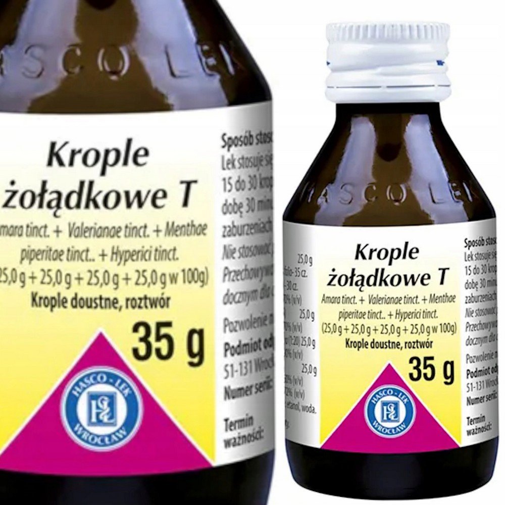 Hasco-Lek,Stomach drops T 35 g 1 pc. drops,Krople żołądkowe T 35 g 1 szt. Krople