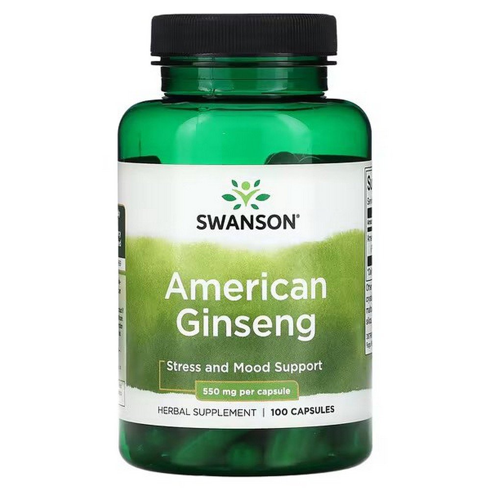 Swanson, American Ginseng, 550 mg, 100 Capsules,Swanson, Amerikanischer Ginseng, 550 mg, 100 Kapseln