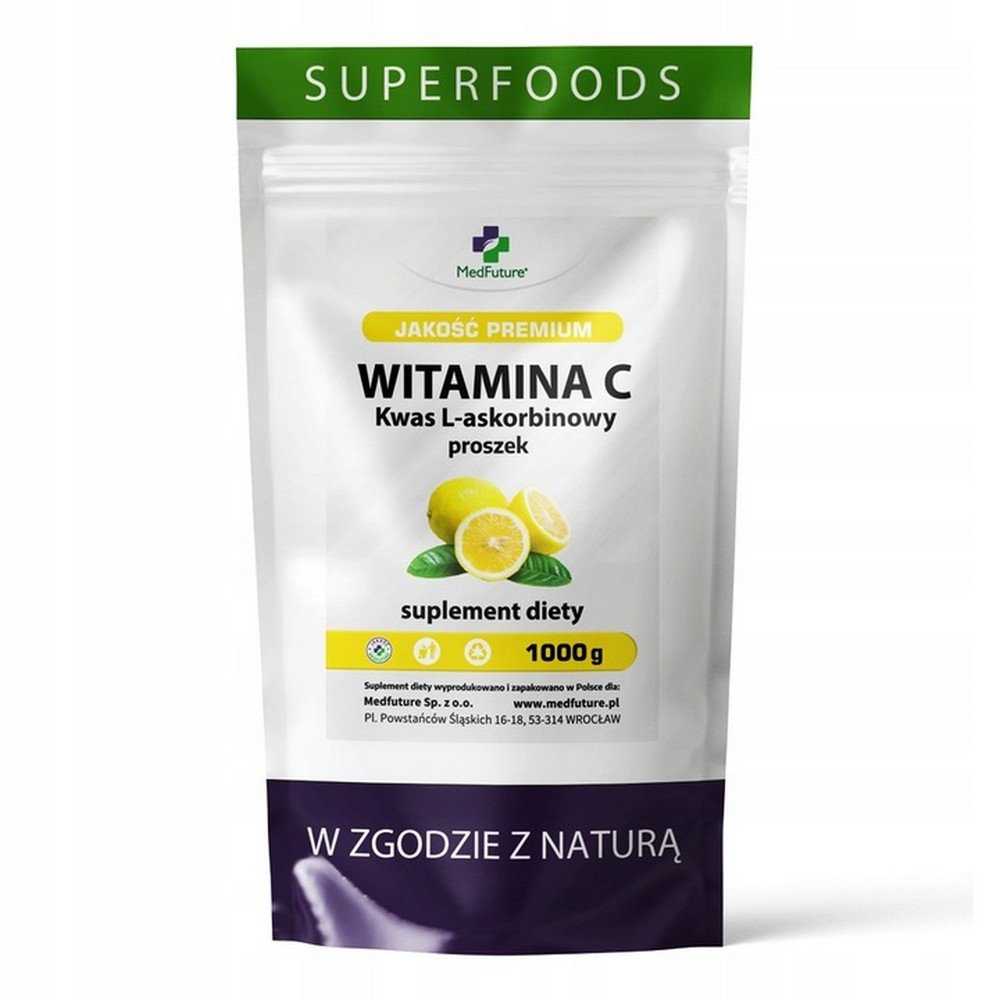 VITAMIN C, L-Ascorbic Acid 1kg for swimming pool ,1kg,WITAMINA C, Kwas L-askorbinowy 1kg na basen 1kg,MedFuture