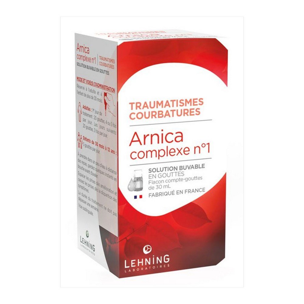 ARNICA COMPLEX 1 HOMEOPATHY LEHNING 30ML,ARNICA COMPLEXE 1 HOMÉOPATHIE LEHNING 30ML