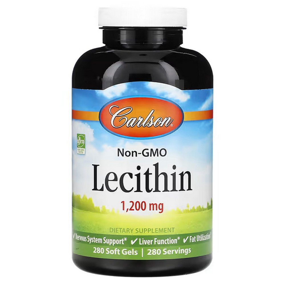 Carlson, Lecithin, 1,200 mg, 280 softgels,Carlson, Лецитин, 1200 мг, 280 мягких таблеток