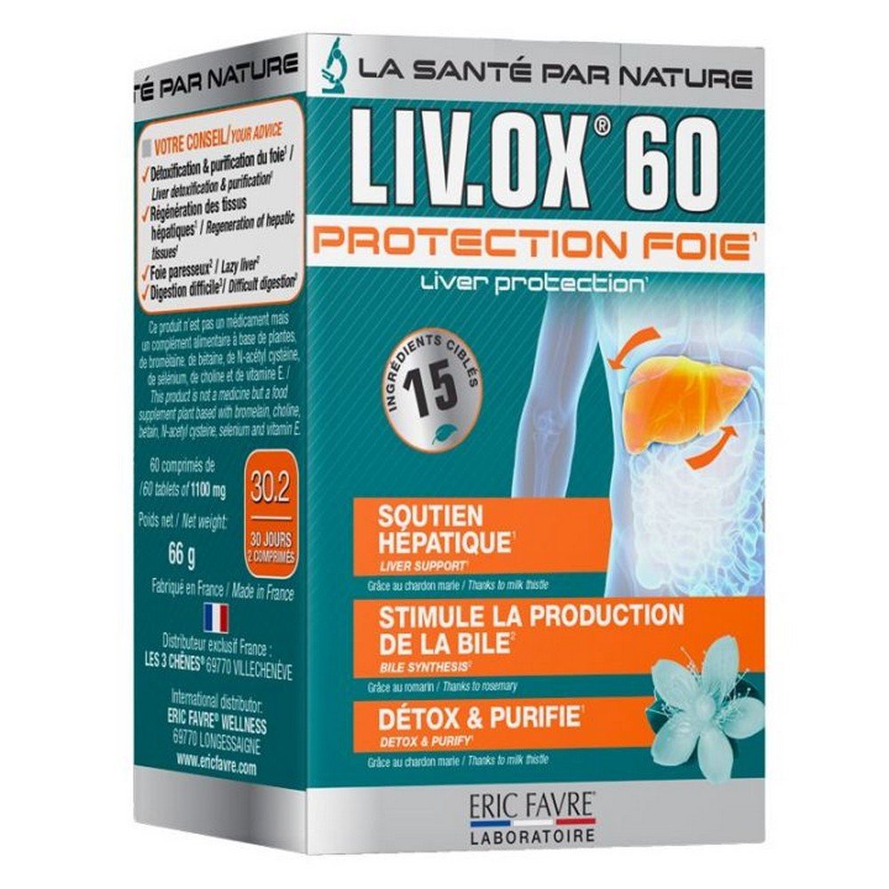 Eric Favre Liv Ox 60 Tablets,Eric Favre Liv Ox 60 Comprimés