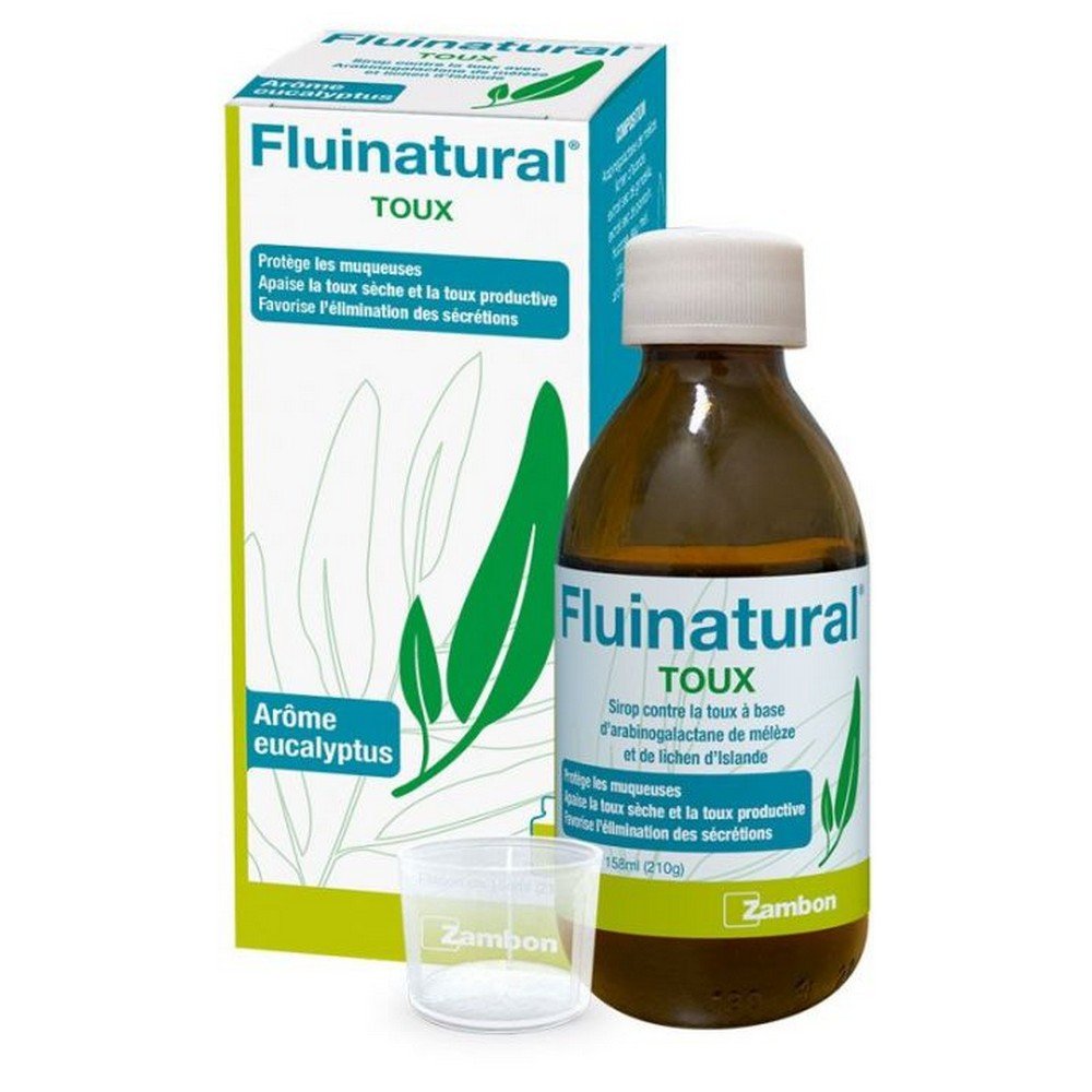 FLUINATURAL Natural mixed cough syrup 158ml,FLUINATURAL Sirop contre la toux mixte naturel 158ml