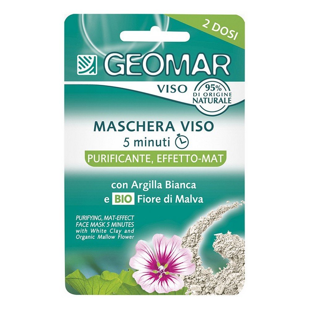 GEOMAR,GEOMAR - Facial Mask 5 Minutes Mask With Purifying And Mat Effect Action 2 Doses,GEOMAR - Maschera Viso 5 Minuti Mask With Purifying And Mat Effect Action 2 Doses