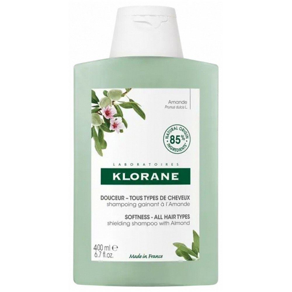 KLORANE Volumizing shampoo with Almond Milk 400ML bottle,Shampoing Volumateur au Lait d'Amande Flacon 400ML